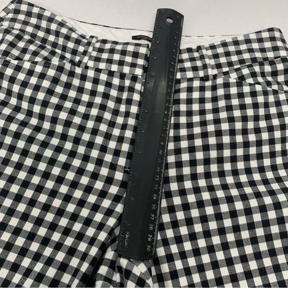 Talbots Pants‎ Woman 6 Curvy  Hampshire Ankle Black Gingham Pockets Stretch - Picture 9 of 11